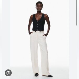 Aritzia Wilfred Effortless Pant in White